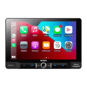 Jensen CAR910X 9 inch Mechless Multimedia Receiver with Apple CarPlay l Android Auto l SiriusXM-Ready l Built-in Bluetooth l 240 Watts MOSFET Power (60W x 4)